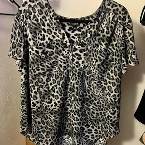 Torrid Black and Gray Leopard Print Women's Top